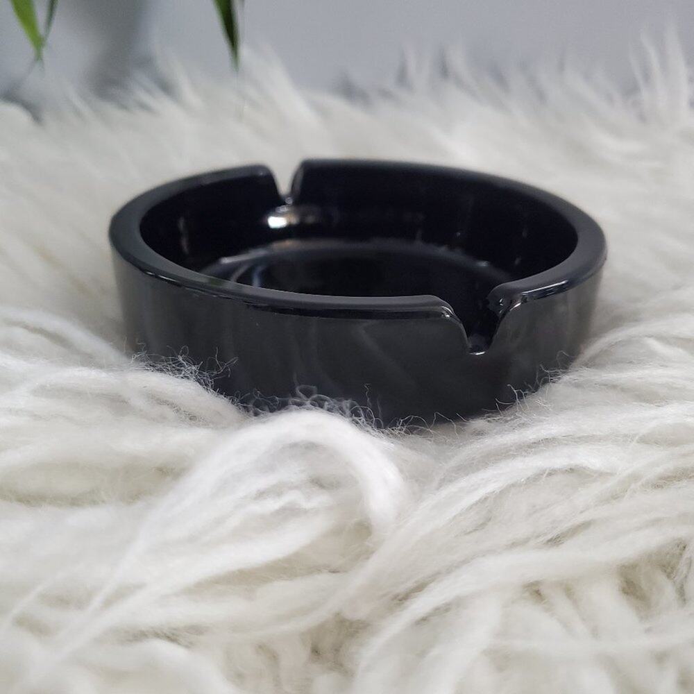 Black Modern Ashtray Trinket Holder